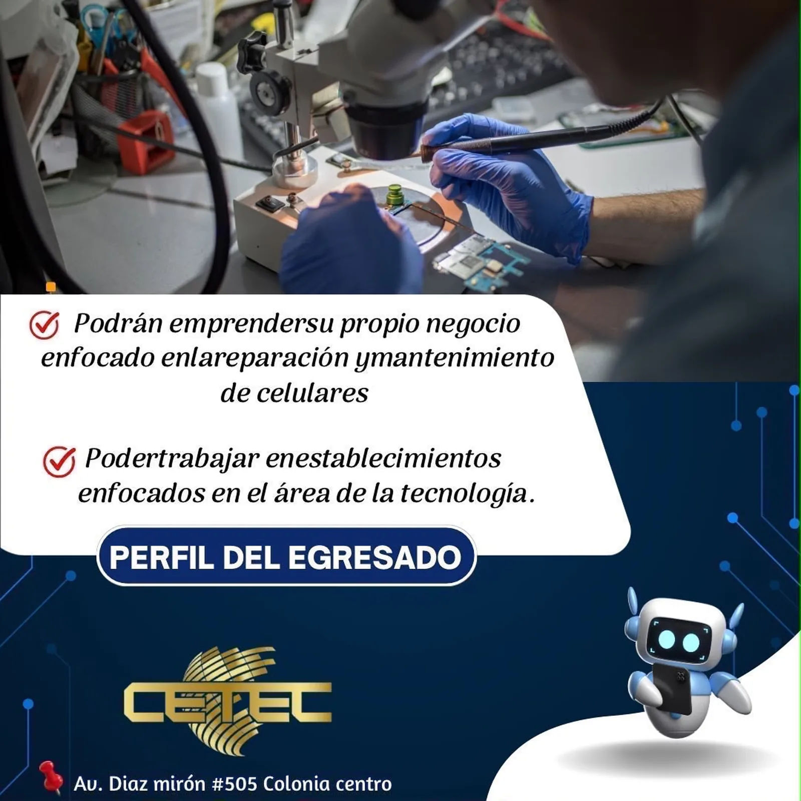 Reparación de celulares en CETEC — foto 2